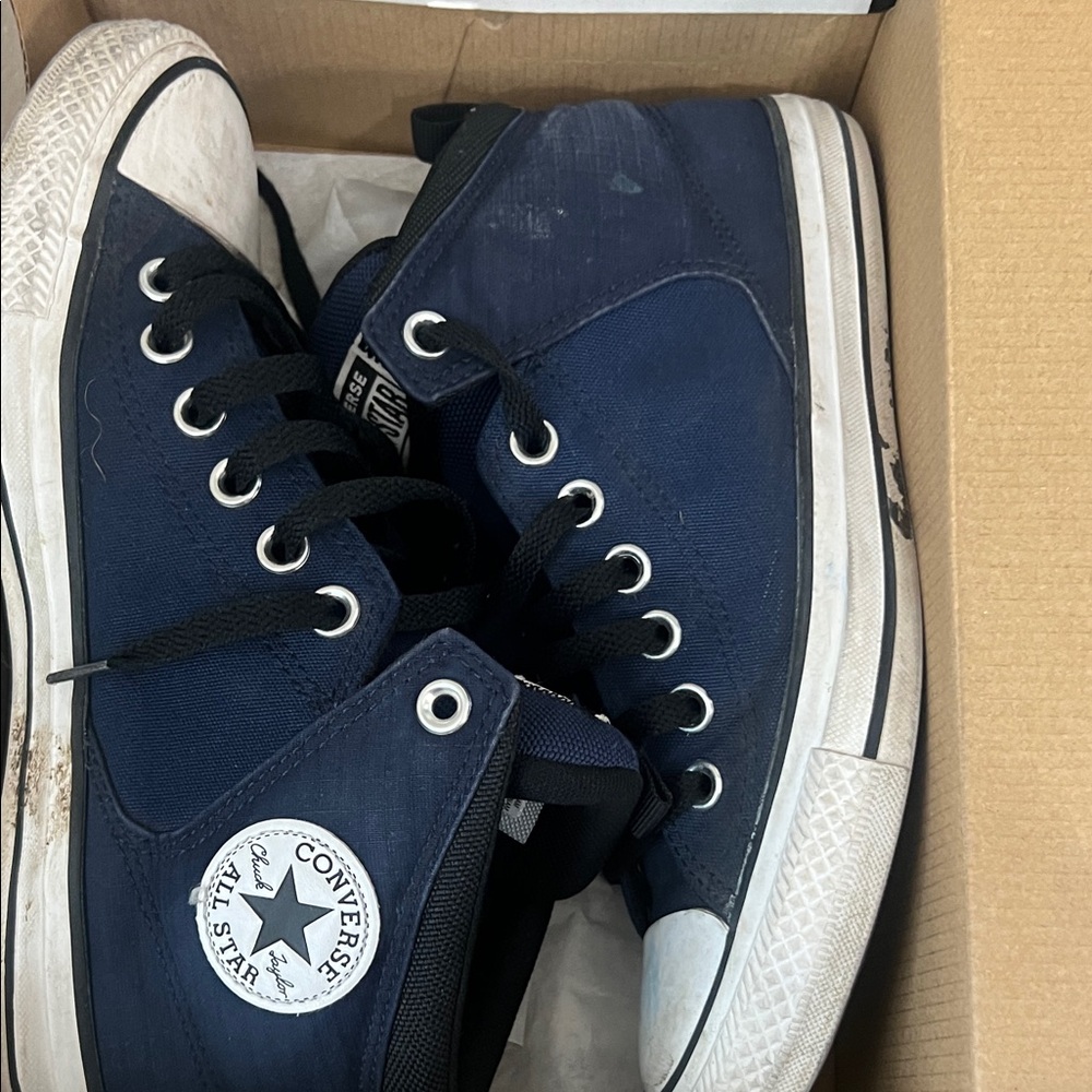 Converse Navy High-Top Sneakers